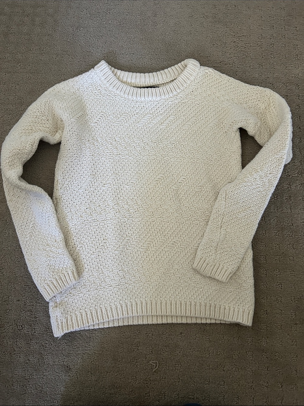 Banana republic- Women's Cream Cable-Knit Crewneck Sweater